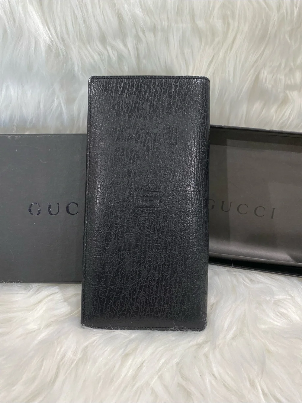 Gucci Black Leather Bifold Long Wallet - Picture 2 of 14